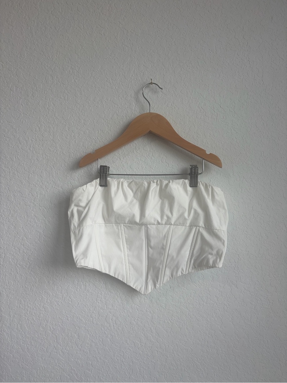 Princess Polly White Strapless Corset Top